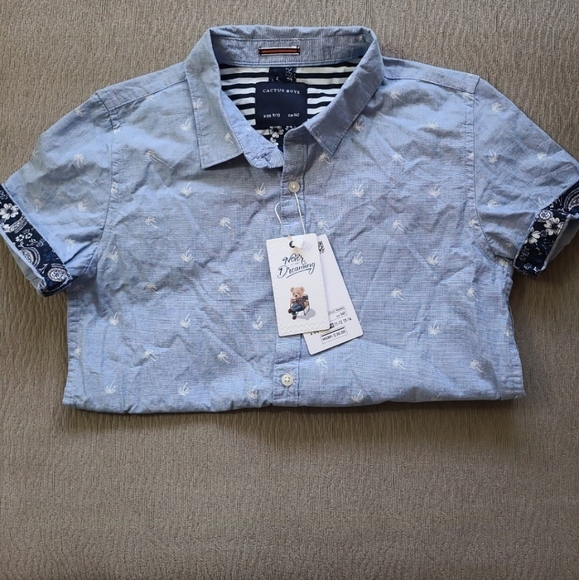 Boy Button Down Top - Picture 2 of 6